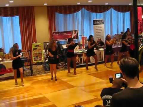 Burju shoes runway show at NYC salsa congress 2010