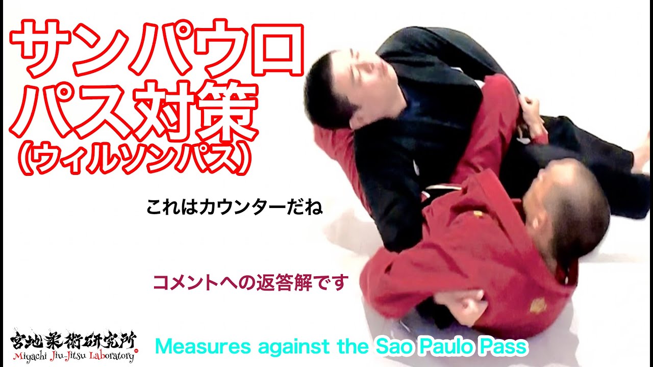【柔術】#123 サンパウロパス（ウィルソンパス）対策の解