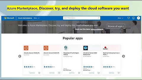 What is Azure marketplace and overview of it