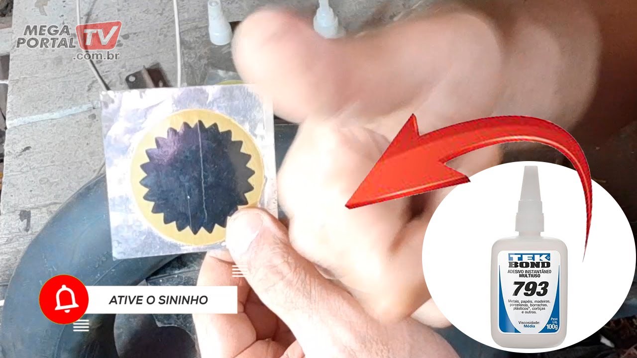 CONSERTO CAMERA DE AR COM SUPER BONDER - EMERGENCIA