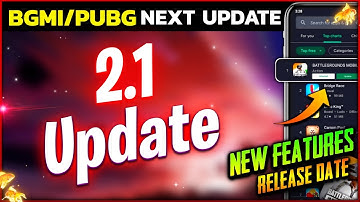 2.1 UPDATE IS HERE || BGMI 2.1 UPDATE RELEASE DATE | 2.1 UPDATE NEW FEATURES PUBG MOBILE