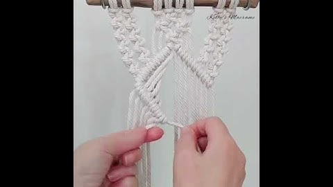 DIY Beginner Macrame Tutorial | Macrame Diamond Pattern