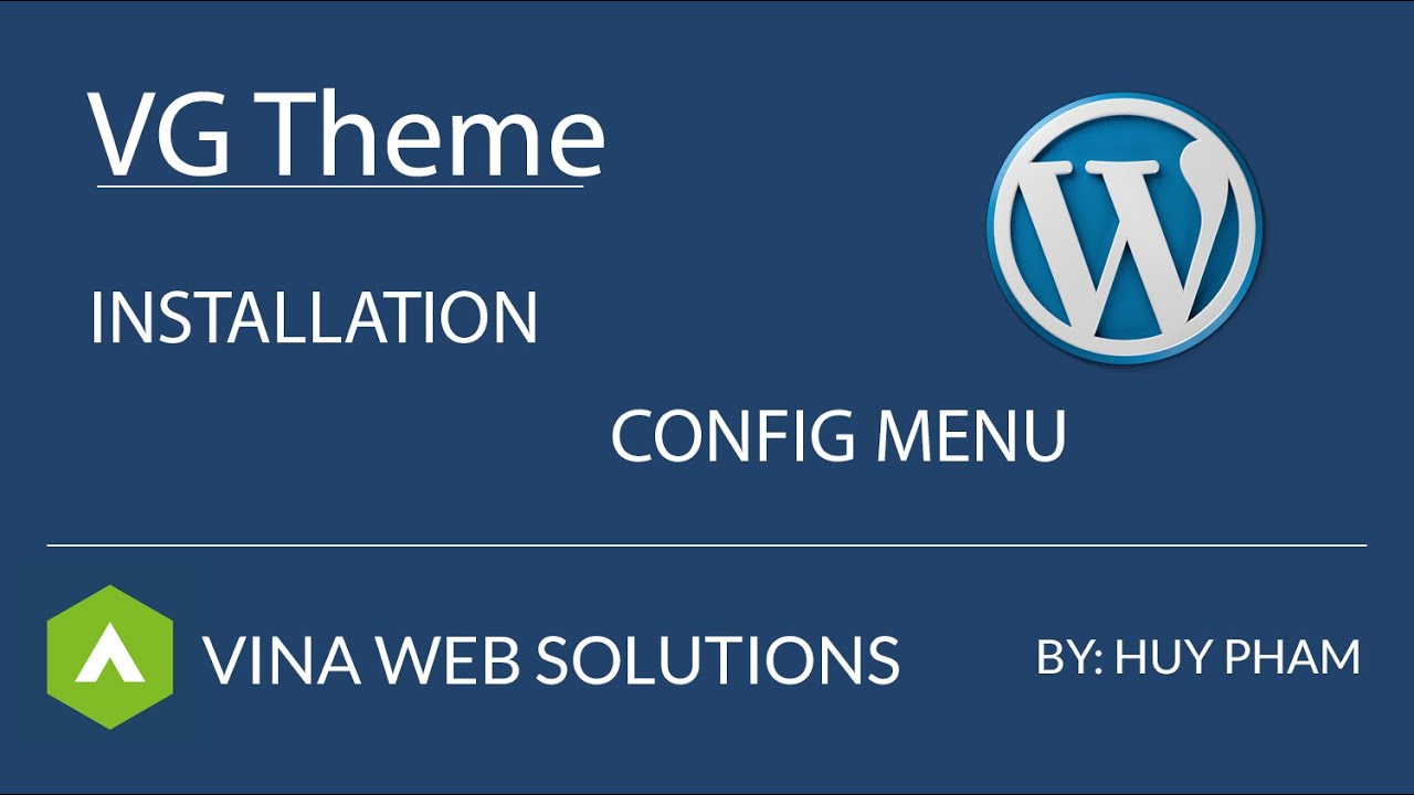 [VG Theme Documentation] Config Mega Menu - YouTube