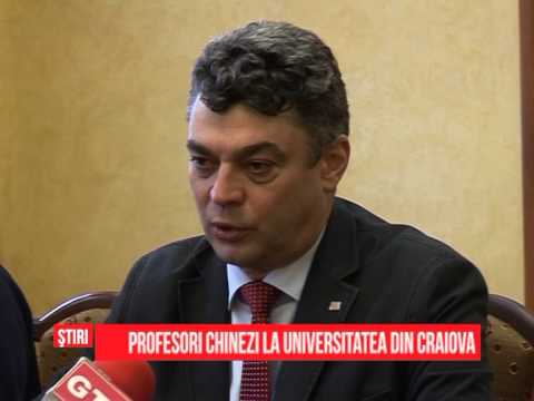 Profesori chinezi la Universitatea din Craiova