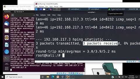 Hping3  Demo- Kali Linux - Ping Flood and SYN Flood Attack - DOS and DDOS - Explained - CSE4003