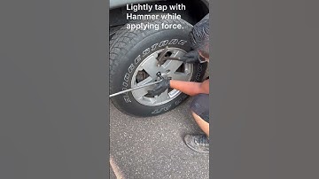How to loosen a over tightened wheel nut without breaking the wheel stud. #shorts #automotive #howto