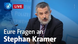 Eure Fragen an Thüringens Verfassungsschutz-Chef Stephan Kramer | Bericht aus Berlin Extra