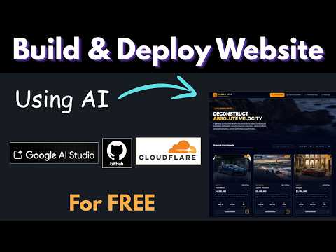 Build & Deploy a Website for FREE with Google AI Studio + Cloudflare