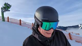 Skiing blue run 206 towards Leogang - Skicircus SHLF