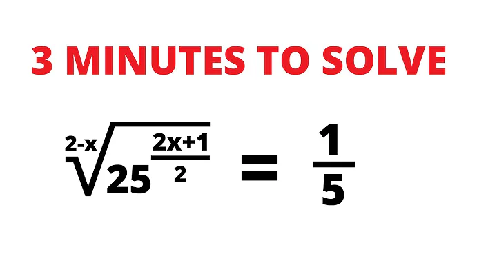 How to solve an exponential equation with a radical in 3 minutes