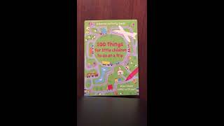 Usborne Activity Cards 100 things for little children to do