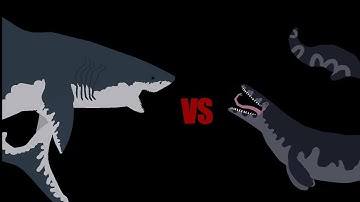 *old* megalodon vs mosasaurus (stick nodes pro)