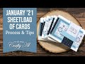 9 Winter Thank You Cards | SheetLoad of Cards | January 2021 | Process & Tips