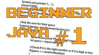 Beginner Java #1 : Hello World!