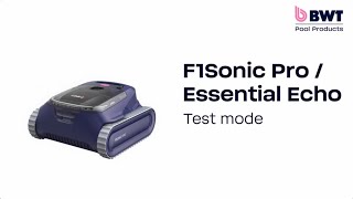 How To Install Bwt F1Sonic Proeessential Echo - Test Mode