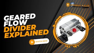 Geared FLow Divider Explained and Dismantled