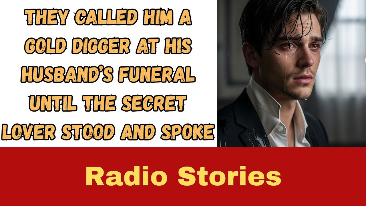 THEY CALLED HIM A GOLD DIGGER AT HIS HUSBAND’S FUNERAL — UNTIL THE