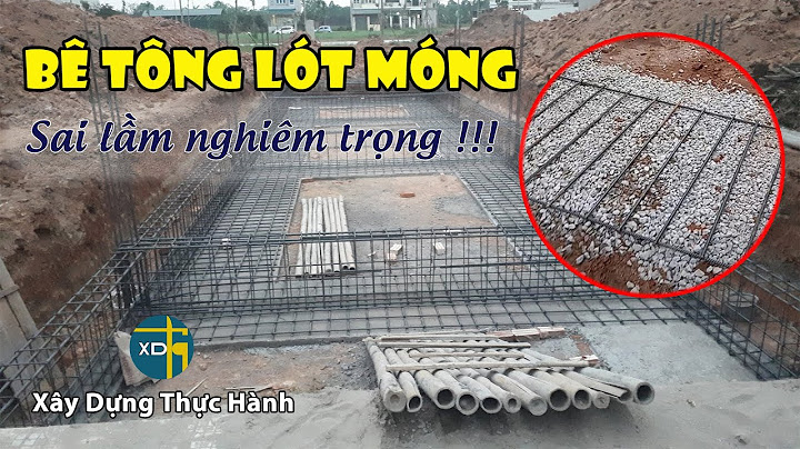 Bê tông lót móng tiếng anh là gì