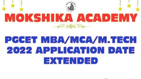 PGCET 2022 APPLICATION DATE EXTENDED