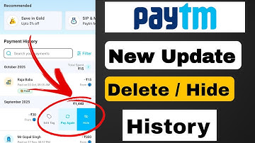 Paytm New Update - Now delete or hide transaction History in Paytm 2025| Paytm history kaise hataye 