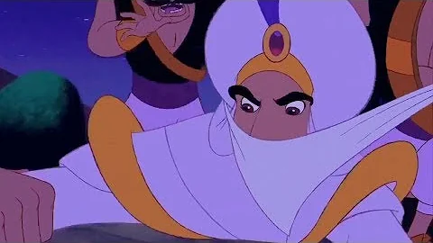 Aladdin tied up gagged and drowning