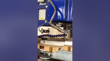 Edge grinding / profiling on TOOL+5 axis cnc stone bridge saw #cncbridgesaw #machine #stonemachinery