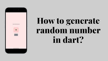 How to generate random Number in dart.