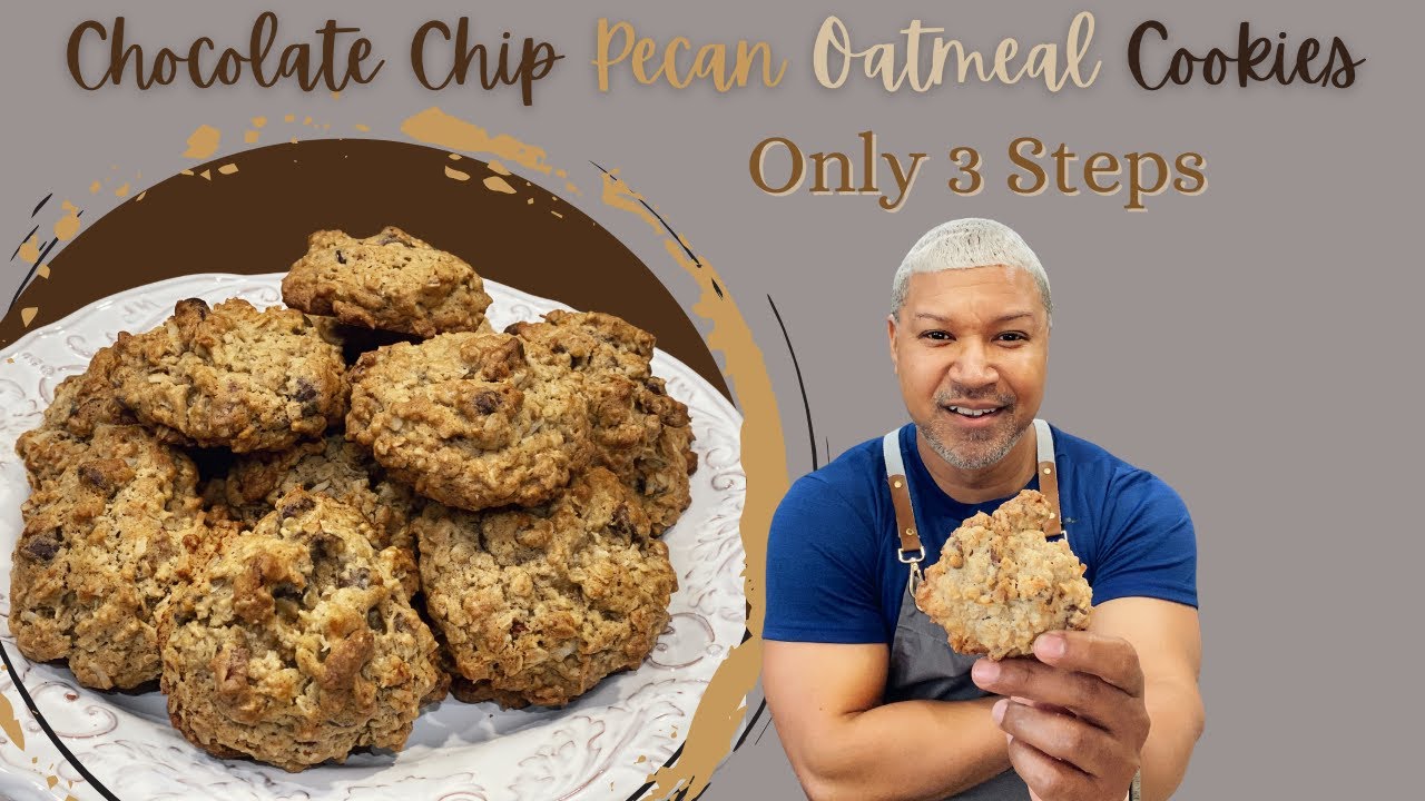 Овсяное печенье с пеканом и шоколадной крошкой