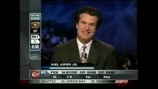 2005 NFL Draft part 1 on ESPN with Chris Berman and Mel Kiper Jr. Aaron Rodgers