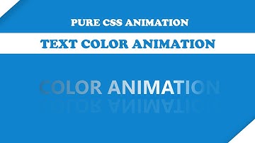 Text Color Animation | Pure CSS Animation | Text Background Color Animation