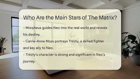 Who Are the Main Stars of The Matrix? - The SciFi Reel