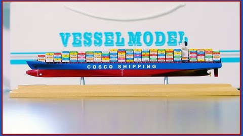 Unboxing COSCO Container Ship Model 35cm, 1:1000 - 4K