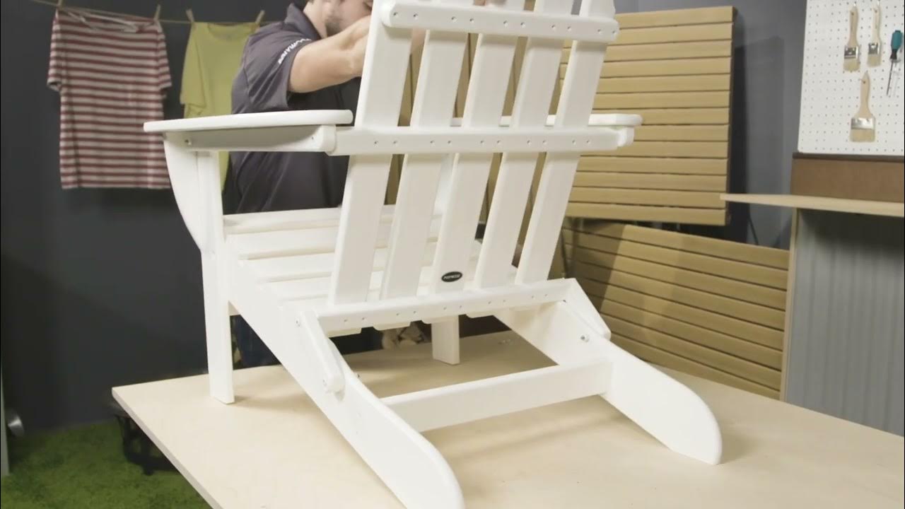 POLYWOOD Classic Folding Adirondack Chair Assembly Instructions YouTube
