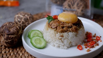Sisa Nasi Jadi Seenak Ini !! Resep Nasi Tim Ayam Jamur Simple