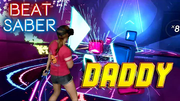 Beat Saber || Daddy by Psy (Expert) First Attempt || Mixed Reality