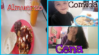 LO QUE COMEMOS EN UN DIA 🍲🍗 REAL /Almuerzo, comida y cena