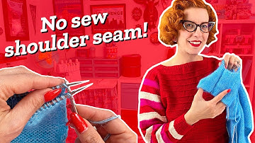 3-needle bind off tutorial | Seamless shoulder seam for knitting