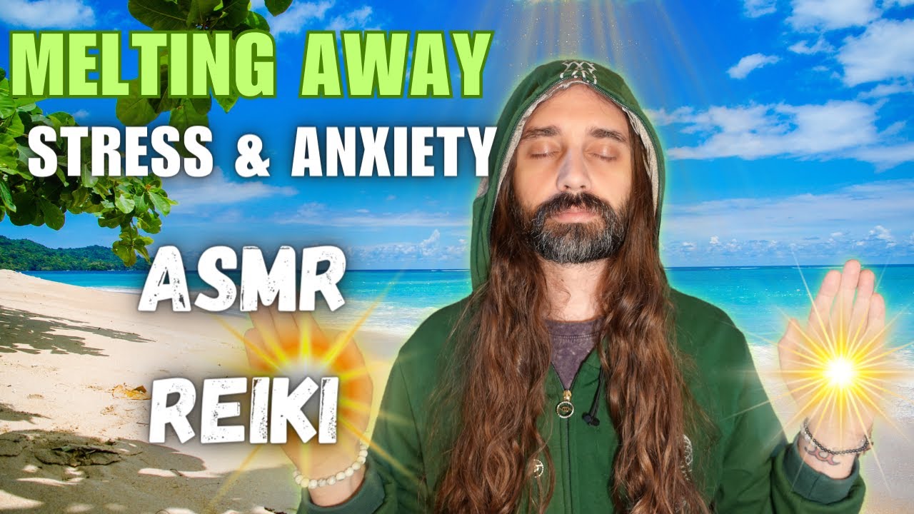 Melting Away Stress & Anxiety - ASMR Reiki - YouTube