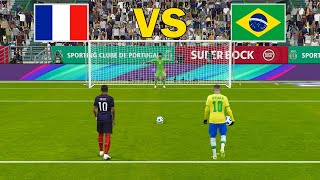 BRAZIL vs FRANCE  - Final FIFA World Cup 2026 - Penalty Shootout | Neymar vs Mbappe | PES