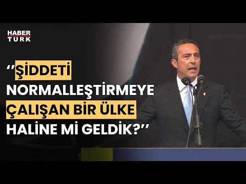 Fenerbahçe Başkanı Ali Koç, olağanüstü genel kurul toplantısında açıklamalarda bulundu