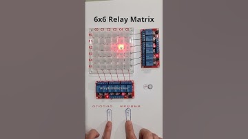 6x6 Relay-Controlled LED Matrix