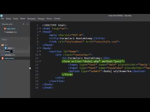 Wideo: Jak Przesłać Formularz Php