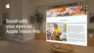 How to scroll with your eyes on Apple Vision Pro | Apple Support