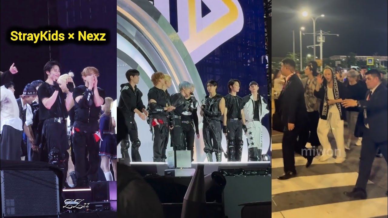 StrayKids Full Ending Interaction With Nexz & Others At TMA 2025