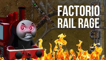 Factorio Rail Rage: Reckless AI Trains