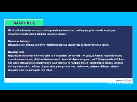 jifunze nini maana ya smart hela faida zake na kama unahitaji kujiunga nimekuwekea link hapo chini.