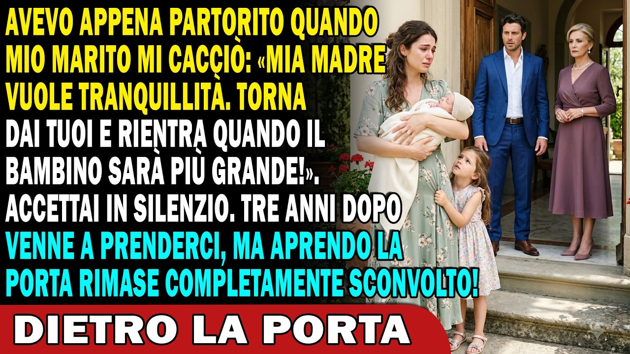Tre anni fa, mio marito mi ha lasciata sotto la pioggia davanti a casa dei miei genitori con nostra figlia di un mese tra le braccia. «Mia madre ha bisogno di tranquillità», disse. «Tra tre anni...