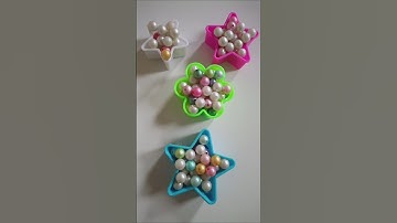 shining beautiful colourful pearls and reverse effect