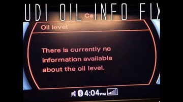 Audi No oil Information available fix
