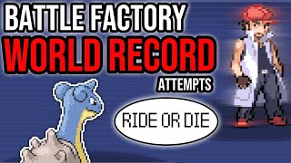 NEW Battle Factory WORLD RECORD Attempts! LEVEL 100 | Pokemon Emerald